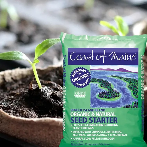 Miniatura 5 de Coast of Maine, 16qt (paquete de 10) mezcla de isla de brote, iniciador de semillas orgánicas y naturales para germinación de semillas y esquejes