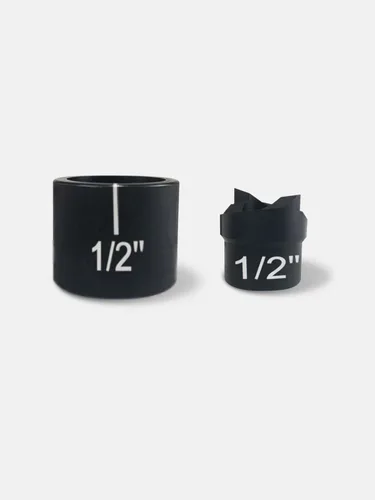Punzón y troquel de conducto de 1/2" para destornillador hidráulico - Tamaño real del orificio de 0.89 pulgadas..