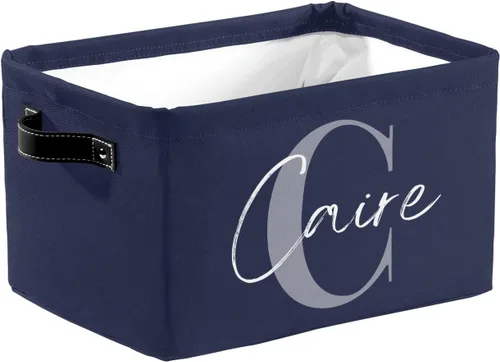 Miniatura 10 de Cesta de regalo personalizada con nombre, caja de juguetes de almacenamiento personalizada para niños, organizador de cubos de almacenamiento