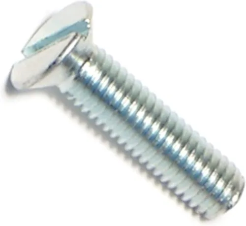 Miniatura 23 de Hard-to-Find Fastener 014973271565 Tornillos de máquina planos ranurados, 0.118 in-0.020 x 0.394 in, pieza-25
