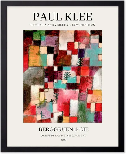 Miniatura 100 de Poster Master Póster vintage de Paul Klee – Impresión retro de cómicos – Arte de dibujo – Arte abstracto – Regalo para hombres y mujeres – Estilo-09