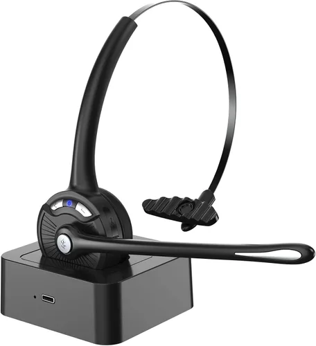 Miniatura 2 de Auriculares Bluetooth con micrófono, V5.1, auriculares inalámbricos con cancelación de ruido, auriculares Bluetooth con micrófono, botón de silencio