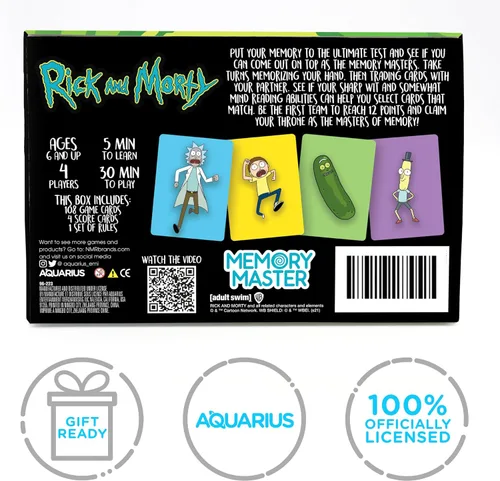 Miniatura 8 de AQUARIUS Beetlejuice - Juego de cartas maestras de memoria, divertido juego de fiesta familiar para niños, adolescentes y adultos, regalo