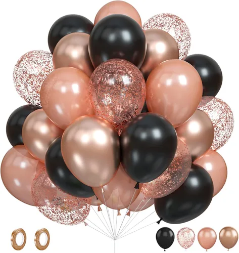 Miniatura 14 de Set de globos de albaricoque, 60 unidades de globos de albaricoque dorado y blanco, globos de látex de albaricoque desnudo de 12 pulgadas, globos