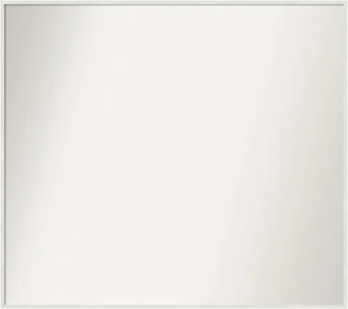 Miniatura 572 de Amanti Art Espejo de baño blanco para sobre el fregadero, 32 x 45 pulgadas, espejo de tocador rectangular blanco esbelto, marco de madera moderno