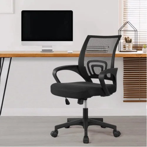 Miniatura 11 de Silla de oficina en casa, silla de escritorio de malla, silla ergonómica para computadora con soporte lumbar y reposabrazos, sillas de oficina Verde
