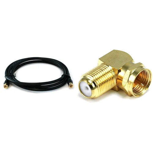 Miniatura 10 de Monoprice RG6 Quad Shield CL2 - Cable coaxial con conector tipo F para televisión, 1.5 pies