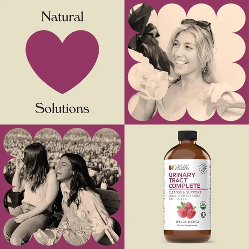 Miniatura 4 de Complete Natural Urinary Tract Complete 12oz - Suplemento líquido para la salud del tracto urinario con arándano orgánico, D-manosa, raíz