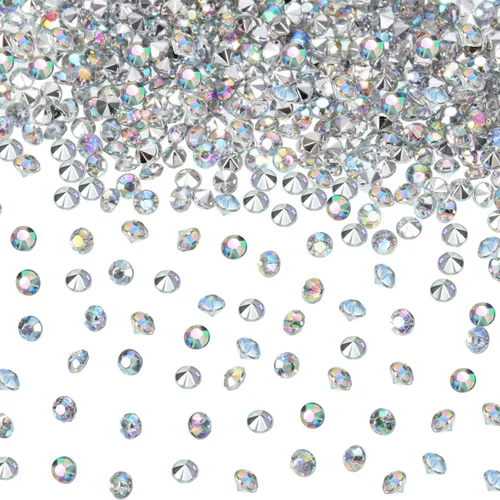 Miniatura 13 de 10000 cristales transparentes de mesa de boda para centro de mesa Confetti, diamantes de imitación acrílicos, diamantes de imitación