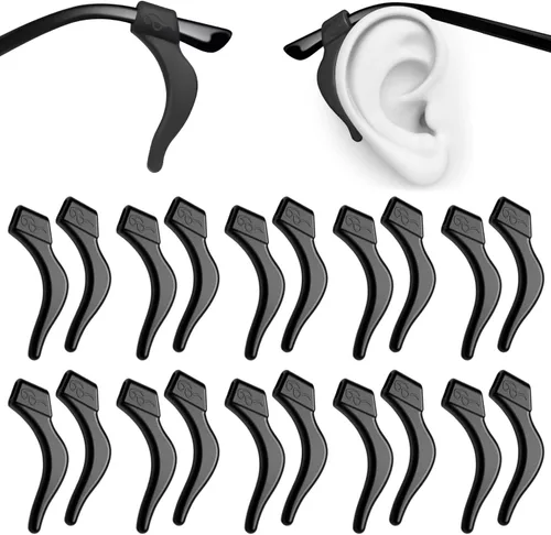 Miniatura 13 de PTSLKHN Ganchos de silicona suave para las orejas, 10 pares de lentes antideslizantes para lentes, lentes de sol, lentes de lectura