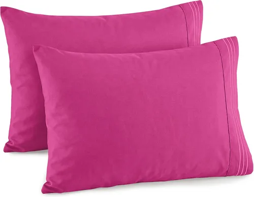 Miniatura 24 de Elegant Comfort Juego de fundas de almohada de 2 piezas de calidad hotelera, lujosas y suaves fundas de almohada de calidad egipcia de 1500 hilos