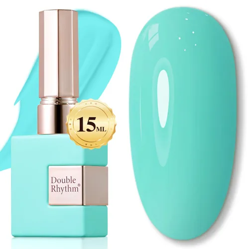 Miniatura 102 de Double Rhythm 15ml de esmalte de uñas en gel, color puro, mismo color, misma botella, esmalte de uñas de remoción para arte de manicura en salón