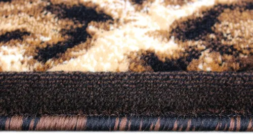 Miniatura 8 de Alfombra con diseño de animales Skinz 73, color negro (5 pies x 7 pies)