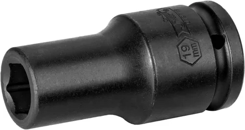 Miniatura 17 de Jetech - Llave de vaso de impacto profundo de 3/4 pulgadas con diseño de 6 puntos, aleación de acero cromo molibdeno tratada térmicamente, métrica