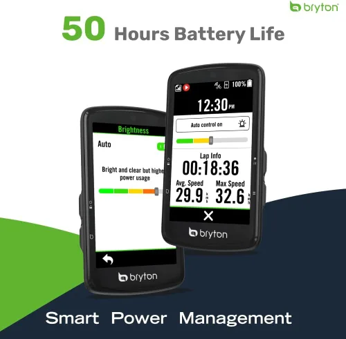 Miniatura 5 de Bryton Rider S810 3.5 pulgadas pantalla táctil GPS para bicicleta/computadora de ciclismo, batería de 50 horas, mapas y navegación fuera de línea