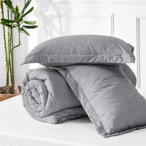 Miniatura 242 de Bedsure Juego de edredón Twin/Twin XL, ropa de cama suave beige para todas las estaciones, juego de cama teñido catiónico, 2 piezas, 1 edredón