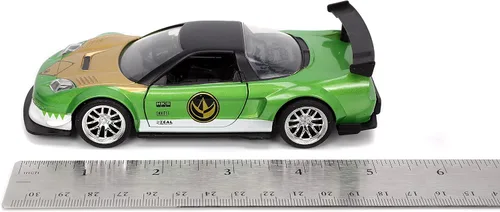 Miniatura 8 de Jada Toys Power Rangers 1:32 2002 Honda NSX Type-R Japan Spec - Auto fundido a presión con figura de Ranger verde de 1.65 pulgadas, juguetes