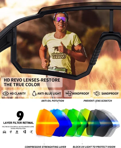 Miniatura 2 de Polarized Sports Sunglasses for Men Women Youth Baseball Running Cycling Driving Fishing Tennis Golf Motor TAC UV400 TR90
