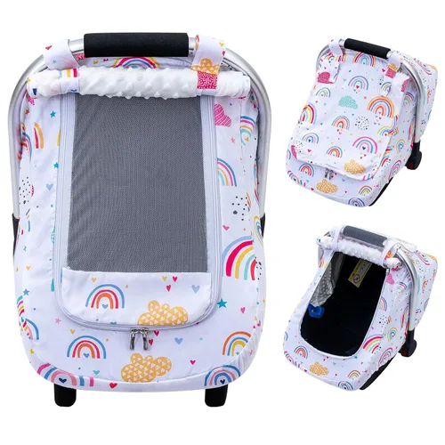 Miniatura 9 de Funda de asiento de automóvil para bebé, funda de asiento de automóvil infantil cálida de visón para niñas y niños, funda universal para asiento