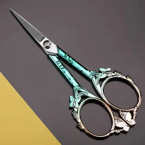 Miniatura 9 de YOUGUOM Tijeras pequeñas para bordar para manualidades, obras de arte, punto de cruz, hilo de costura, tijeras de hilo de hilo de 4.7 pulgadas