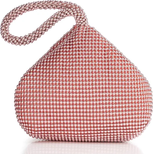 Miniatura 11 de BABEYOND Bolsos de mano con cuentas para mujer, bolsos de noche elegantes vintage triangulares para fiestas de los años 1920, baile de graduación