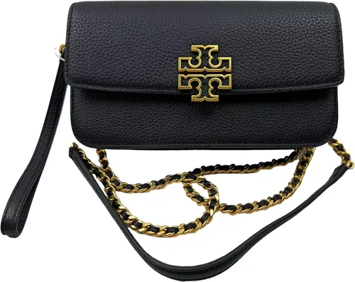 Miniatura 4 de Tory Burch Cartera Britten Pebble Chain para mujer con correa de muñeca