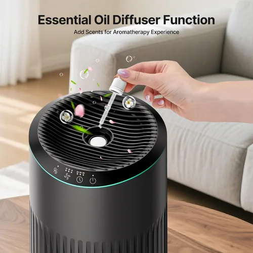 Miniatura 6 de Purificadores de aire para el hogar, purificador de aire para olores de humo con esponja de fragancia, purificador de aire pequeño con modo