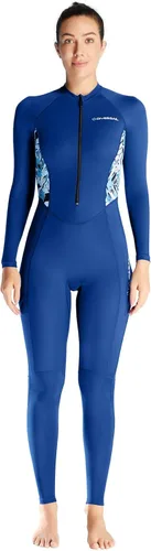 Miniatura 8 de Aivtalk Traje de buceo de cuerpo completo para hombre, manga larga, cremallera trasera, traje de neopreno con protección solar UV, refrescante, A