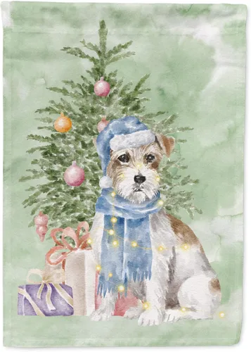 Miniatura 79 de Caroline's Treasures CK8213GF Bulldog Inglés #2 Regalos de Navidad y árbol de jardín Bandera de buzón Bandera decorativa para patio exterior, patio