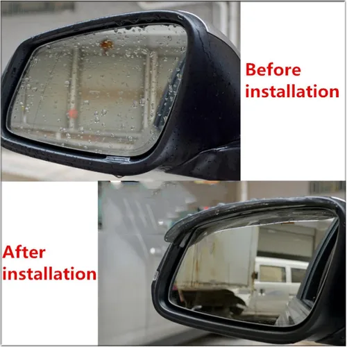 Miniatura 6 de Espejo retrovisor de coche para N-Issan Qashqai Juke X-Trail Note Tiida para Lexus Gx460 Rx Gs300 Gx470 Rx300, 2 piezas PV-C para espejo trasero