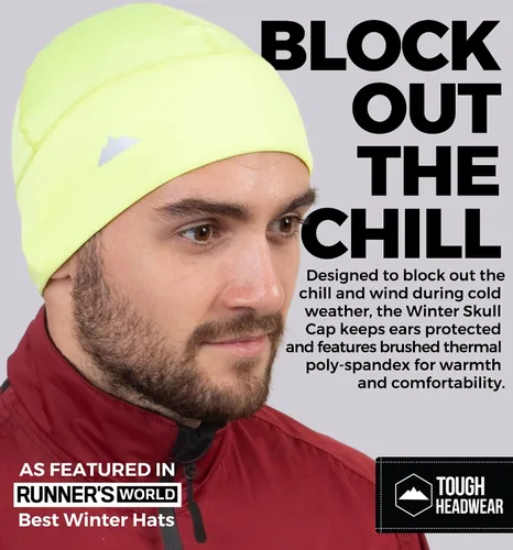 Miniatura 2 de Skull Cap Helmet Liner Running Beanie - Winter Thermal Under Helmet Cycling Head Hat - Ultimate Moisture Wicking Performance