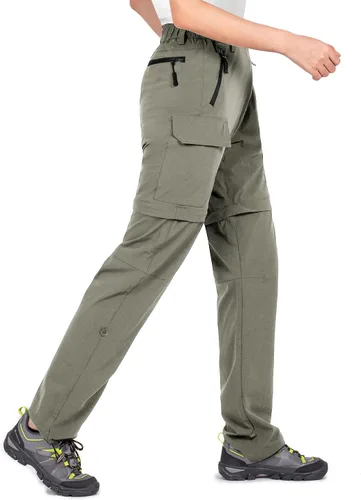 Miniatura 2 de Wespornow Pantalones convertibles con cremallera para mujer, para campamento, viajes