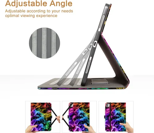 Miniatura 7 de Vimorco Funda para iPad Air 4ª/5ª 10.9, para iPad Air 6ª 11 M2, para iPad Pro de 11 pulgadas 4ª/3ª/2ª/1ª generación, soporte para lápiz, correa