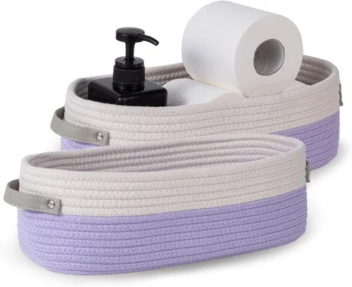 Miniatura 12 de Cesta para Inodoro, Cesta de Almacenamiento Tejida para la Parte Superior del Tanque del Inodoro, Decoración del Hogar Estilo Granja, Cestas