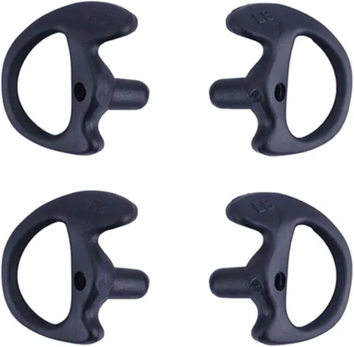 Miniatura 18 de Eardud Earmold de silicona suave de repuesto para Walkie Talkie Kit de audio de tubo acústico de aire (tres colores, mediano (3 pares))