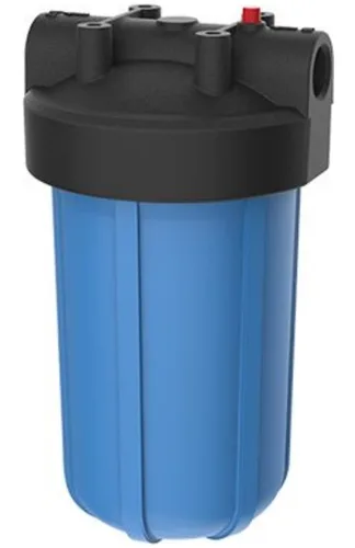 Miniatura 8 de Pentair Pentek 150469 Carcasa para filtro Big Blue, 3/4" NPT #10 para toda la casa, filtro de agua resistente de 10 pulgadas con tapa de Azul
