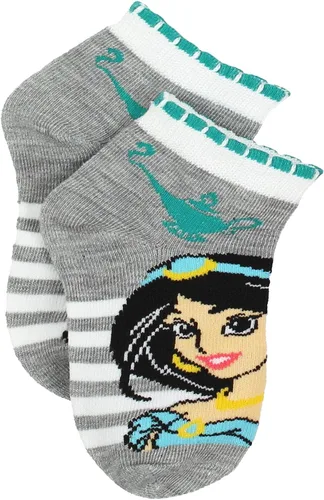 Miniatura 7 de Disney Princess Girls 6 pack Quarter Style Socks Set