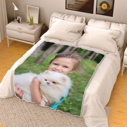Miniatura 5 de Manta de foto individual personalizada, manta de fotos personalizada para mascotas, manta de forro polar para mascotas, manta personalizada