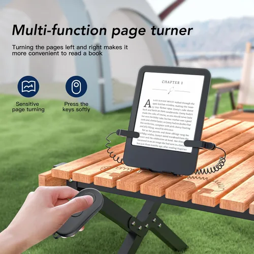 Miniatura 5 de Girador de páginas con control remoto y soporte para lectores electrónicos Kindle Paperwhite Oasis, girador de páginas de clic hacia adelante