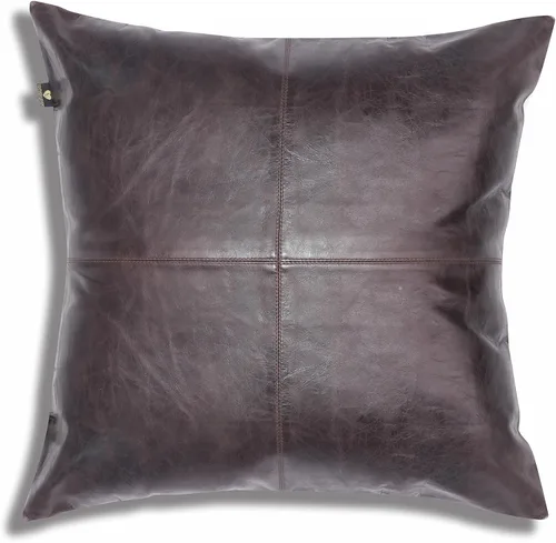 Miniatura 54 de LL LEATHER LOVERS Funda de almohada de piel de cordero - Funda de cojín para sofá, fundas decorativas para sala de estar y dormitorio, 20 x 20 Negro