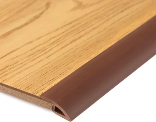 Miniatura 8 de BNELL Tira de molduras para bordes de alfombras y pisos, Tira de transición de piso autoadhesiva de PVC, Umbrales para puertas con una altura menor