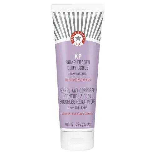 Miniatura 13 de First Aid Beauty Exfoliante corporal KP Bump Eraser con 10% AHA, exfoliante de piel de queratosis pilaris con ácidos glicólicos y lácticos