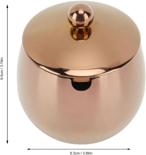 Miniatura 2 de Azucarero de acero inoxidable, tarro de especias con tapa, plato grande para suagr, contenedor de azúcar pulido, soporte multifuncional para cocina