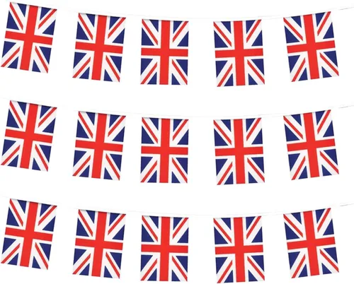 Miniatura 22 de Bandera de Colombia, bandera colombiana, pequeña cadena de banderas de Colombia, mini banderas colombianas, utilizada para fiestas, escuela, eventos