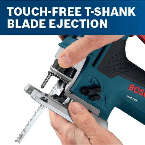 Miniatura 6 de Bosch - Sierra caladora JS470E, con cable, mango superior, 120 V, baja vibración, velocidad variable, 7 amperios, para un corte suave de hasta 5-7/8