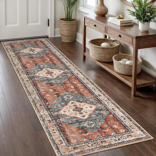Miniatura 150 de KOZYFLY Alfombra Pequeña de Área 2x3 Pies Alfombras para Entrada Lavable Boho Alfombra de Entrada Antideslizante Tapete de Puerta Interior Entrada