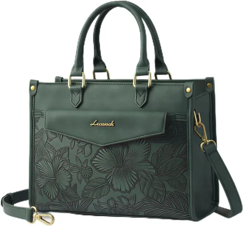 Miniatura 3 de LOVEVOOK Bolsos y carteras para mujer, cartera de moda tipo satchel, bolso cruzado de cuero sintético con asa superior para el hombro para damas