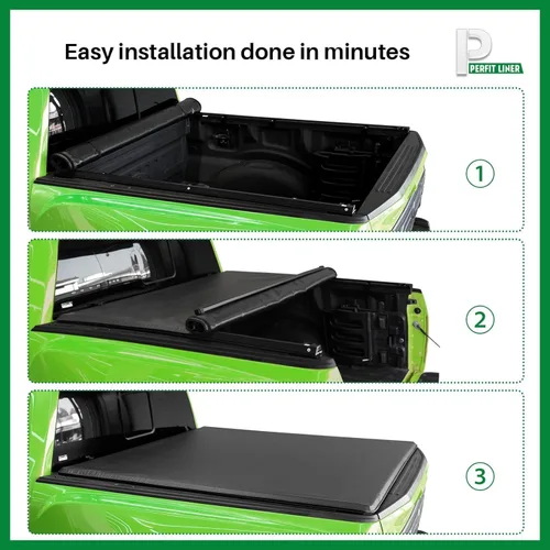 Miniatura 8 de Low-Profile Flip-Up Hard Tri-Fold Tonneau Cover for Ford Ranger (2019-2023)—Fits 5.0ft Short Bed