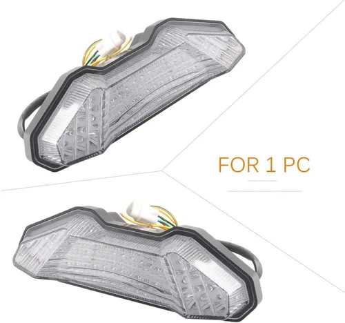 Miniatura 4 de Luz trasera integrada para motocicleta LED luz trasera compatible con Yamaha FZ-09 MT-09 2014 lente transparente