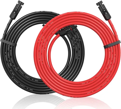 Miniatura 8 de Temank Cable de extensión solar 10AWG de 60 pies, cables solares de calibre 10 de 60 pies para sistemas solares, automóviles, casas rodantes